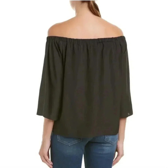 Amanda Uprichard Black Nirvana Blouse L EUC - Picture 2 of 8